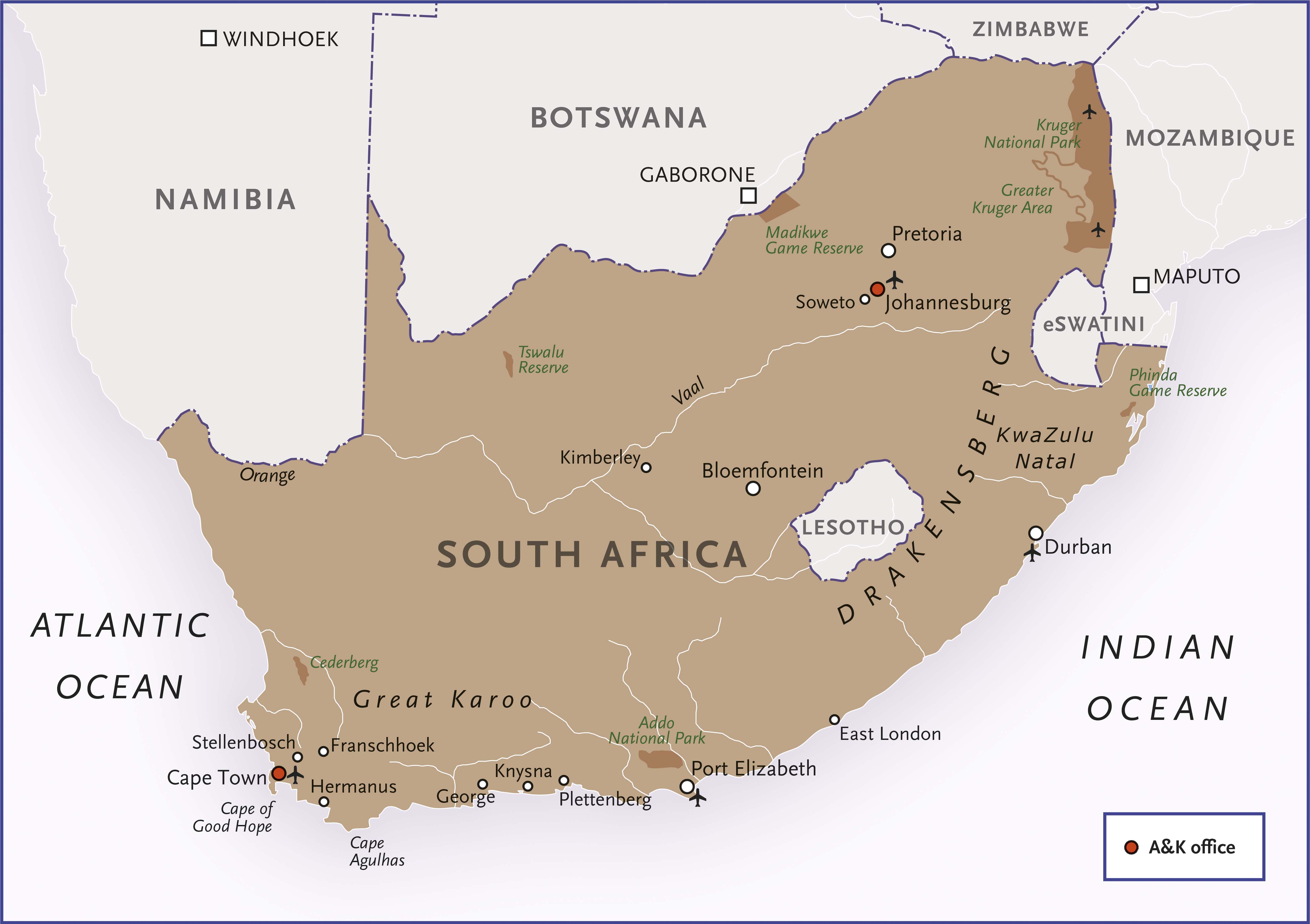 South Africa Map