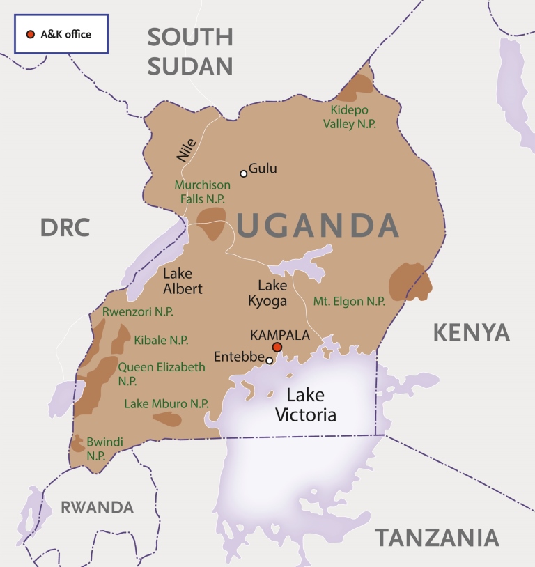 Uganda Map