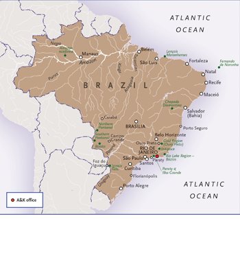 Map of Brazil